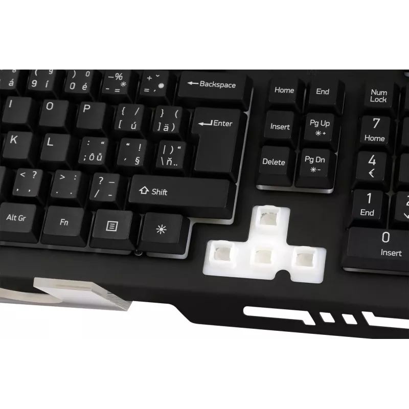 Klaviatūra YKB 3200 SHADOW metal, LED