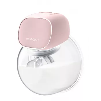 Momcozy S9 Pro dvigubas elektrinis krūties siurblys rožinis, 180 ml
