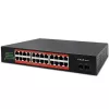 Tinklo komutatorius QOLTEC Gigabit Ethernet PoE 24xRJ45 2xSFP