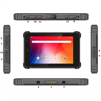 Pramogoms ir darbui lauke sukurtas planšetinis kompiuteris ALLNET X-trail-100-Intel su Windows, NFC ir LTE