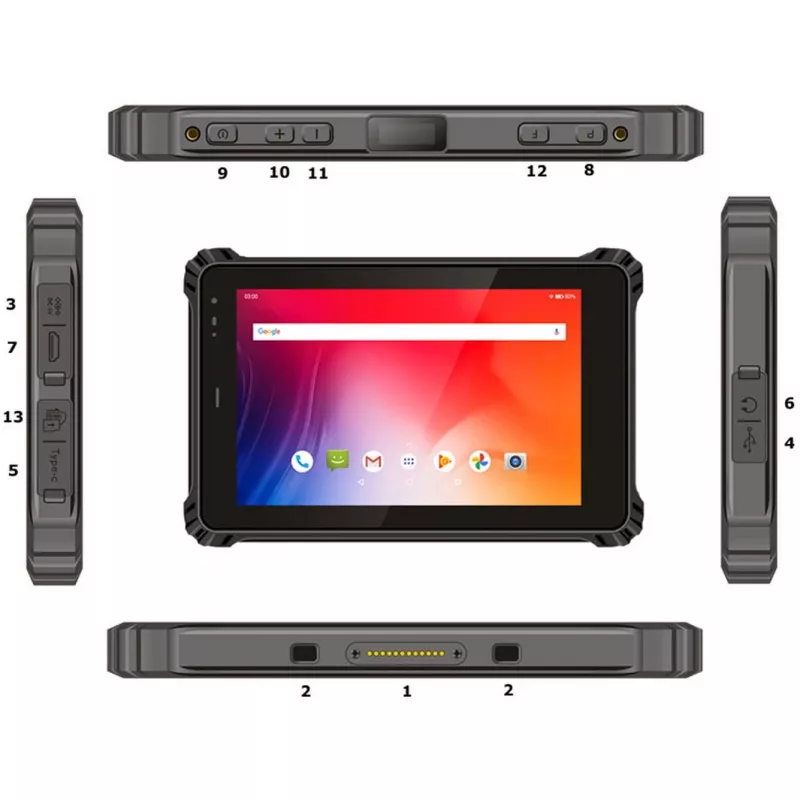 Pramogoms ir darbui lauke sukurtas planšetinis kompiuteris ALLNET X-trail-100-Intel su Windows, NFC ir LTE