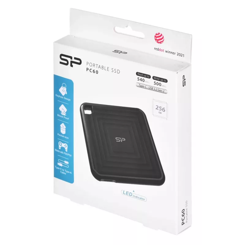 Silicon Power PC60 256 GB USB Type-C 3.2 Gen 2 (3.1 Gen 2) Juoda