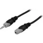 Garso kabelis Deltaco MM-164 15m 3.5mm Juodas Pilkas