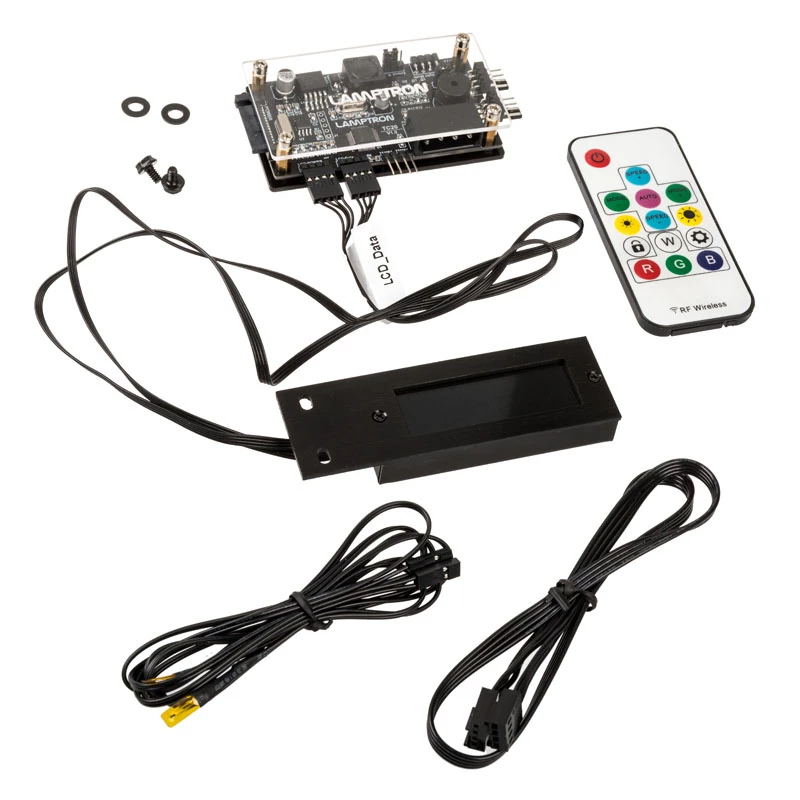 Lamptron TC20 PCI ventiliatorių ir RGB LED valdiklis, juodas — PCI lizde montuojamas ventiliatorių / LED šakotuvas