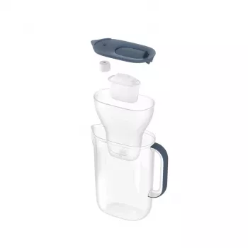 Vandens filtro ąsotis BRITA Style Essential 2,4 L grafito spalvos — ąsotis su MAXTRA kasete, Smart Light, 1,4 L filtruoto vandens talpa