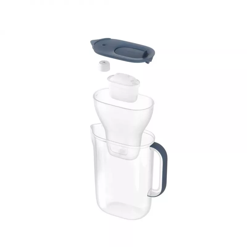 Vandens filtro ąsotis BRITA Style Essential 2,4 L grafito spalvos — ąsotis su MAXTRA kasete, Smart Light, 1,4 L filtruoto vandens talpa