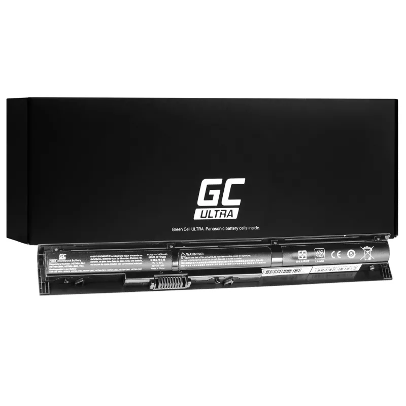 Nešiojamojo kompiuterio baterija Green Cell HP82ULTRA, skirta HP ProBook / Pavilion / Envy — 14,8 V, 3400 mAh, ličio jonų, 4 elementai, juoda