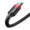 kabelis Micro USB Baseus Cafule 1.5A 2m (raudona ir juoda)