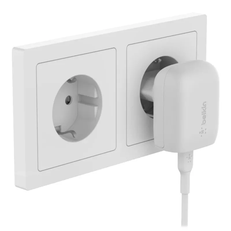 Belkin WCA006VF1MWH-B6 mobiliojo įrenginio įkroviklis Išmanusis telefonas Baltas AC Greitas įkrovimas Vidaus naudojimui