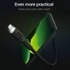 Lightning į USB-A laidas Green Cell KABGC12, 2 m, Lightning – USB A, juodas
