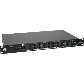 DJ/PA maišytuvas Omnitronic EM-280 — 8 kanalų maišytuvas su USB įvestimi ir pagrindiniais valdikliais