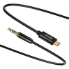 Baseus Yiven garso kabelis USB-C į 3,5 mm mini lizdą, 1,2 m (juodas)