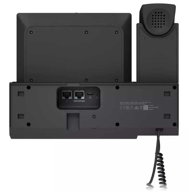 IP telefonas UBIQUITI G3 Touch Wall — 7 colių 1280×800 ekranas, 32 GB atmintinė, 5 MP kamera, Gigabit Ethernet, Wi‑Fi (802.11a/b/g/n/ac), juoda