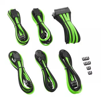 Vidinis maitinimo kabelis Cablemod CM-PCAB-BKIT-NKKLG-3PK-R juodas žalias