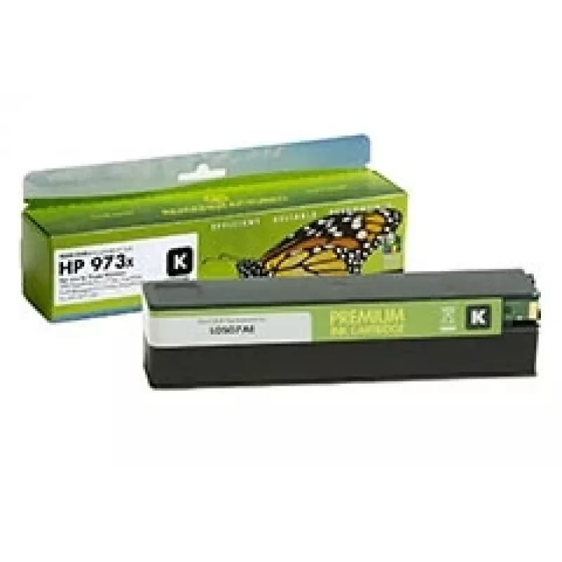 Suderinama Static-Control HP rašalo kasetė Nr.973X juoda (L0S07AE) su nauja mikroschema