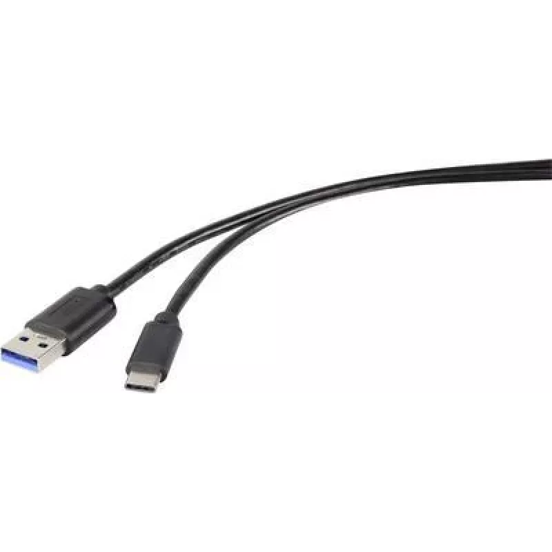 Renkforce RF-4536472 USB laidas 0,3 m USB 3.2 Gen 2 (3.1 Gen 2) USB A USB C juoda (RF-4536472)