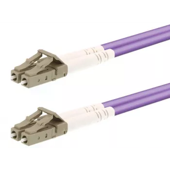 Skaidulinis optimis kabelis LOGON AL5LCLC20I/4I — OM4 50 µm, LC į LC, 20 m, pilnas dvikryptis, turkio spalvos