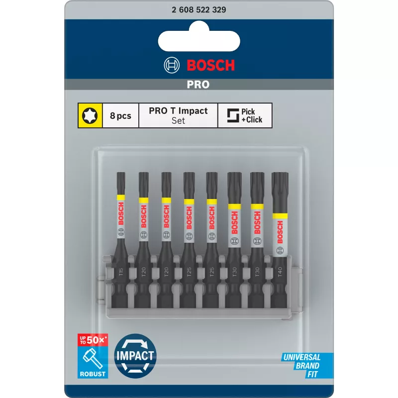 Bosch 2 608 522 329 atsuktuvų antgalis 8 vnt.