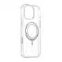 Magnetinis dėklas Baseus SkyRing 360° iPhone 16 Pro — permatomas, magnetinis žiedas 360°