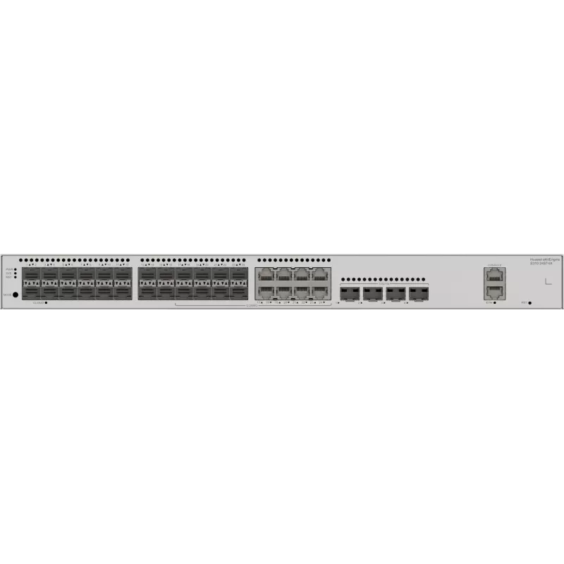 Huawei S310-24ST4X optinis komutatorius, 8x Combo ETH, 4x SFP+ 24x SFP (8x Combo ETH), 4x SFP+
