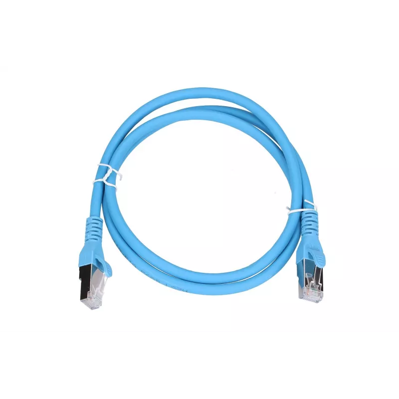 Tinklo kabelis Extralink LAN Patchcord Kat.6A RJ-45 Cat6a 1m Mėlynas