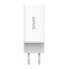 SAVIO LA-07 GaN 65W mains charger, USB, QC4.0+, PD 3.0, Balta