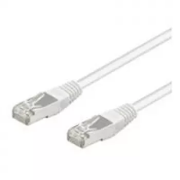 Wentronic Goobay CAT 5e komutacinis kabelis, SF/UTP, baltas, 0,5 m - CCA vario mišinys (93478)