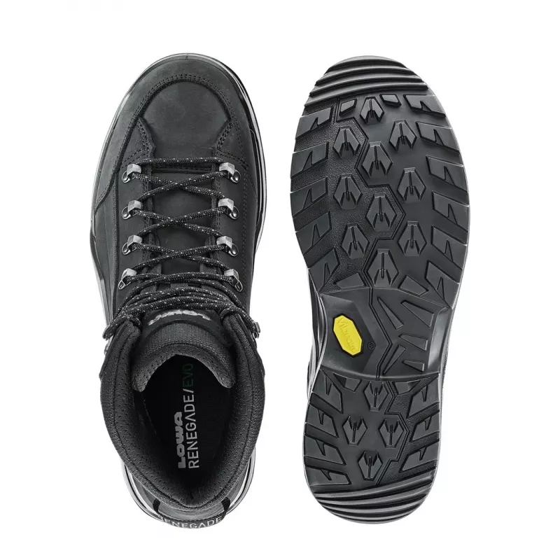 Žygio batai Lowa Renegade Evo GTX Mid – giliai juodi Dydis: 42