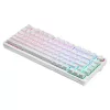 SAVIO PHENIX WHITE belaidė mechaninė klaviatūra, Gateron Red Pro, ABS