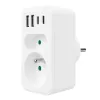 Maitinimo skirstytuvas MACLEAN MCE249 F/W — 2x maitinimo lizdai (16A + 6A) ir 4x USB (2x A, 2x C PD 20W)