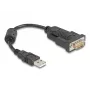 DeLOCK 61549 serijinis laidas juodas 0,25 m USB Type-A RS-232
