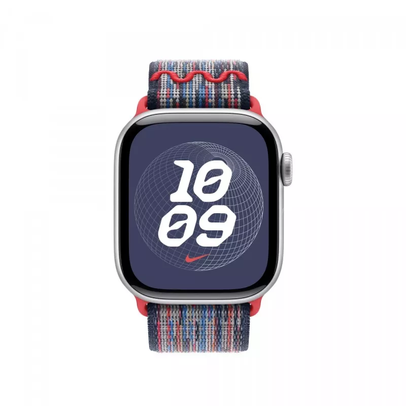 40 mm mėlynas/raudonas Nike Sport Loop