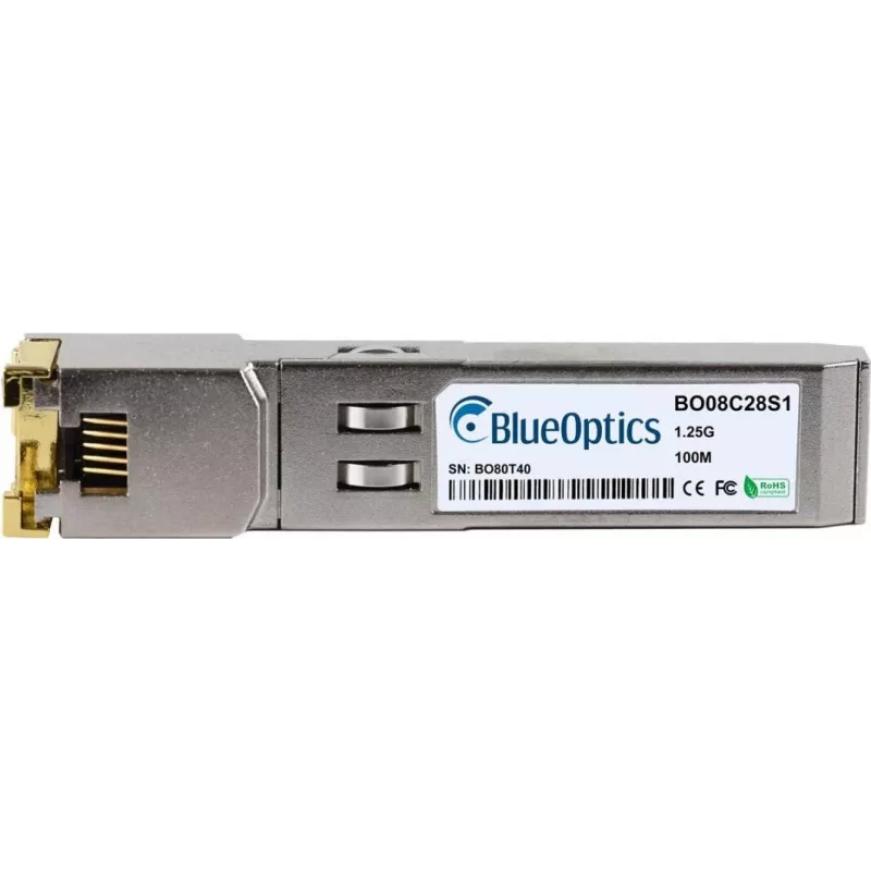 SFP siųstuvas-imtuvas BlueOptics BO08C28S1IN 1000BASE-T (gigabitinis Ethernetas per varinius kabelius, 100 m)