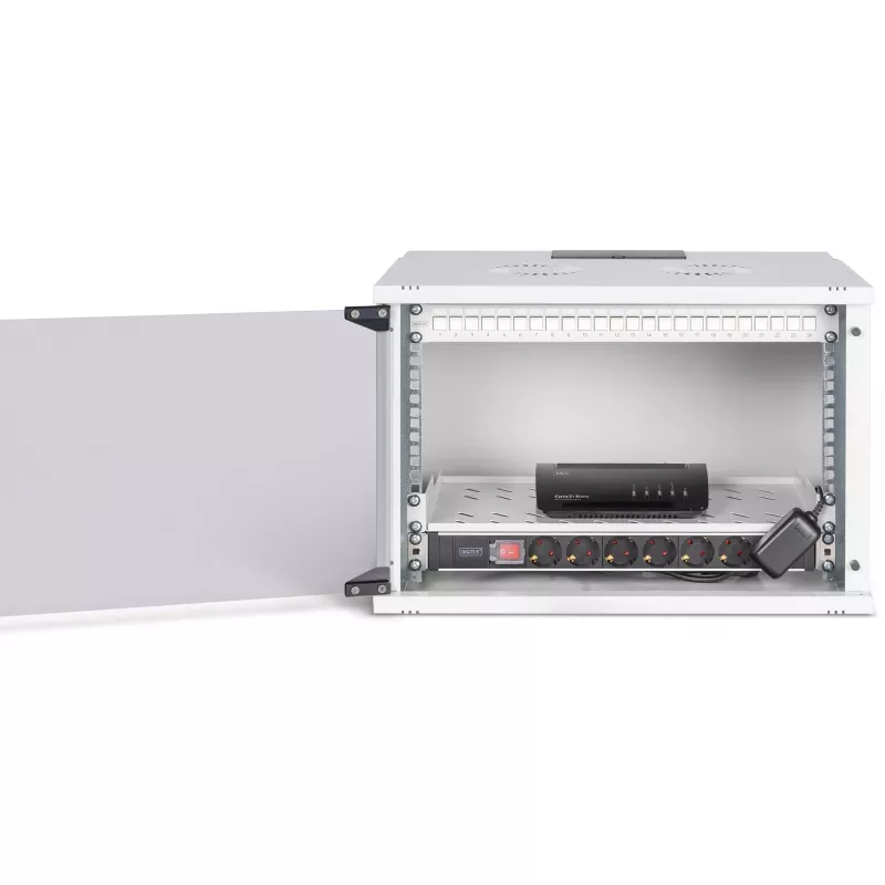 Tinklo rinkinys DIGITUS DN-49202-SET 483 mm 7U 540x400 mm stovo korpusas su 7U aukščiu ir 540×400 mm vidiniais matmenimis