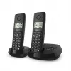Belaidis analoginis/DECT telefonas Gigaset PURE 100A Duo — 2 rageliai, garsiakalbis, skambučio identifikavimas, 1,5 colio ekranas, juoda