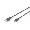 ASM AK-300108-018-S ASSMANN laidas USB 2.0 HighSpeed Canon Typ USB A / mini USB B (5 kontaktų) M (kištukas) 1,8 m