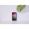 Išmaniojo telefono dėklas iKins, skirtas iPhone XR — vandens gėlių dizainas, juodas