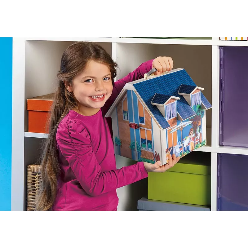 Statybinis žaislų rinkinys PLAYMOBIL lėlių namelis 70985 įvairiaspalvis plastikinis