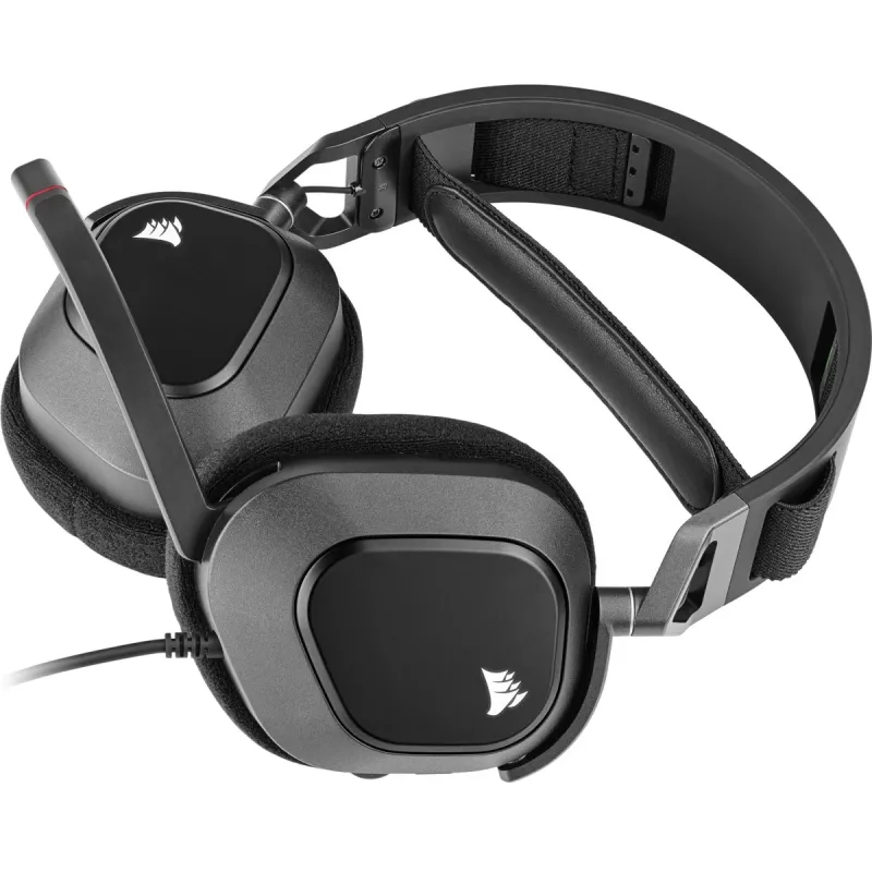 HS80 RGB USB ausinės anglis