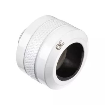 Jungtis Alphacool 17484, žalvaris, balta, 23 mm aukštis, 26 mm skersmuo, pakuotėje 6 vnt.