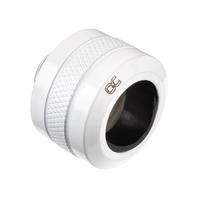 Jungtis Alphacool 17484, žalvaris, balta, 23 mm aukštis, 26 mm skersmuo, pakuotėje 6 vnt.