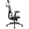 Biuro kėdė Sharkoon OfficePal C50M — paminkštinta sėdynė, tinklinis atlošas, juoda, atlošas 49×63 cm, sėdynės plotis 50 cm