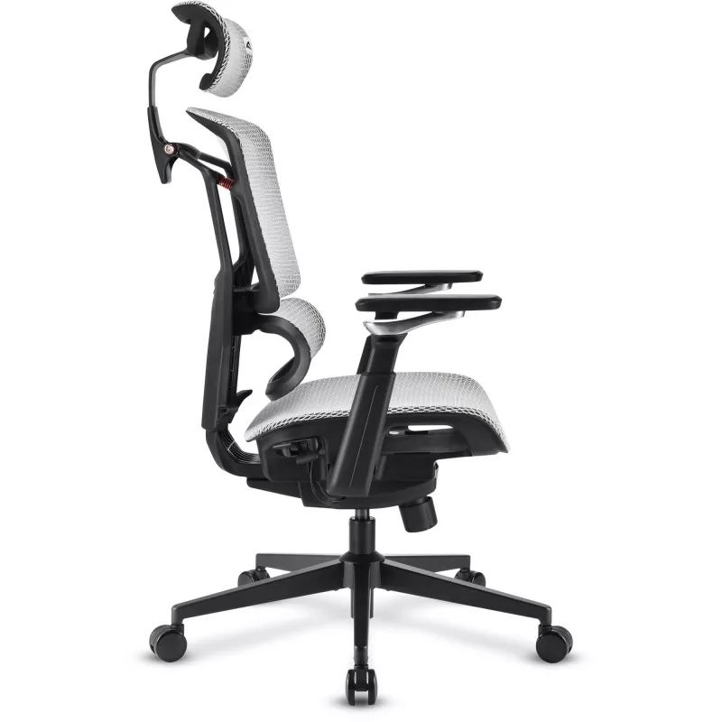 Biuro kėdė Sharkoon OfficePal C50M — paminkštinta sėdynė, tinklinis atlošas, juoda, atlošas 49×63 cm, sėdynės plotis 50 cm