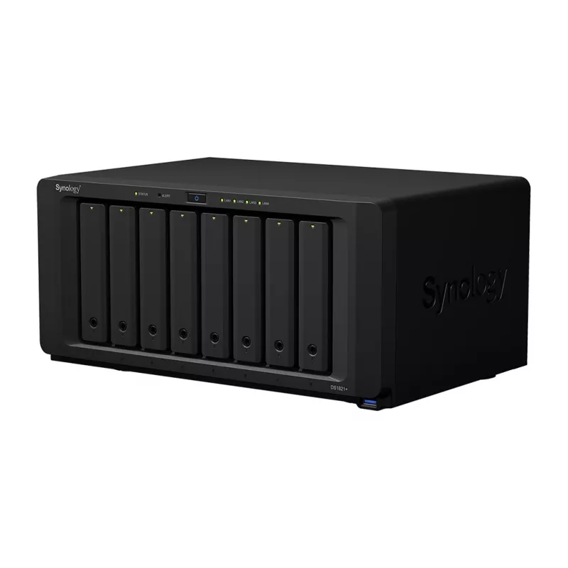 Synology DiskStation DS1821+ NAS/atminties serveris Bokštinis Ryzen Embedded V1500B 4 GB DDR4 0 TB DiskStation Manager Juoda