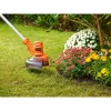 Black & Decker BESTA525-QS, žolės žoliapjovė, 25 cm, nailoninė valas, D formos rankena, 1,6 mm, 10 m