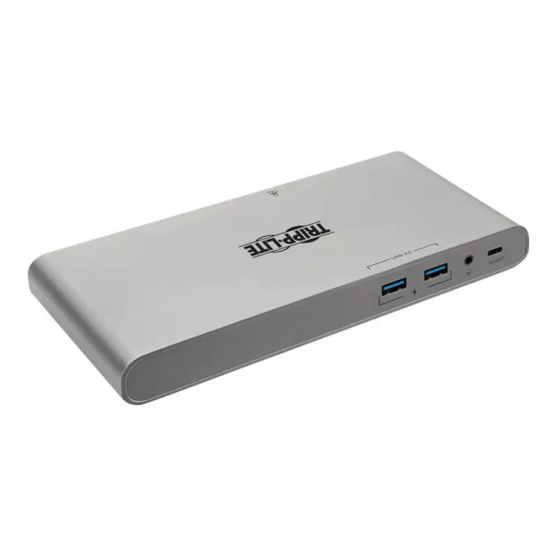 Eaton Tripp Lite USB-C Dock, Triple Display - 4K HDMI/DisplayPort, VGA, USB 3.2 Gen 1, USB-A/USB-C Hub, GbE, 100W PD Charging, International Power Cables - docking station - USB-C
