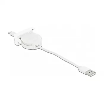 Ištraukiamas laidas DeLOCK Easy 45 USB 2.0 Type-A į Type-C 0,62 m