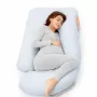 Momcozy PP101 U formos nėščiųjų pagalvė, tamsiai pilkas aksomas