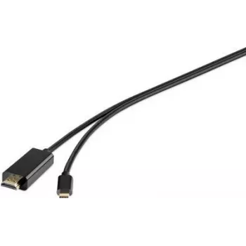Renkforce RF-4535910 USB grafikos adapteris, 3840 x 2160 pikselių, juodas (RF-4535910)