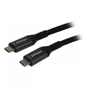 Synergy 21 kabelis USB C St> 3,0 m USB3.2 juodas Textil 20G/5A 240W Gen 2x2 - Kabelis - Skaitmeninis / Duomenų (S215315)